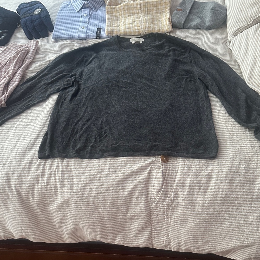 Banana Republic Charcoal Crewneck Sweater